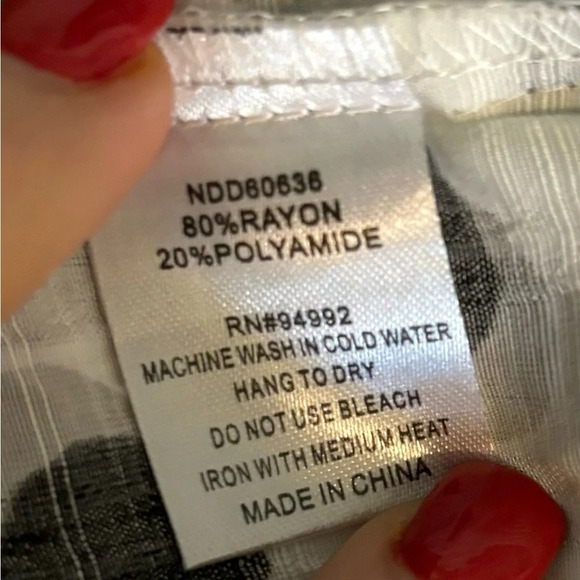 NWT Patrizia Luca Milano rayon/polyamide blend dot print oversized babydoll S/M - Picture 6 of 6